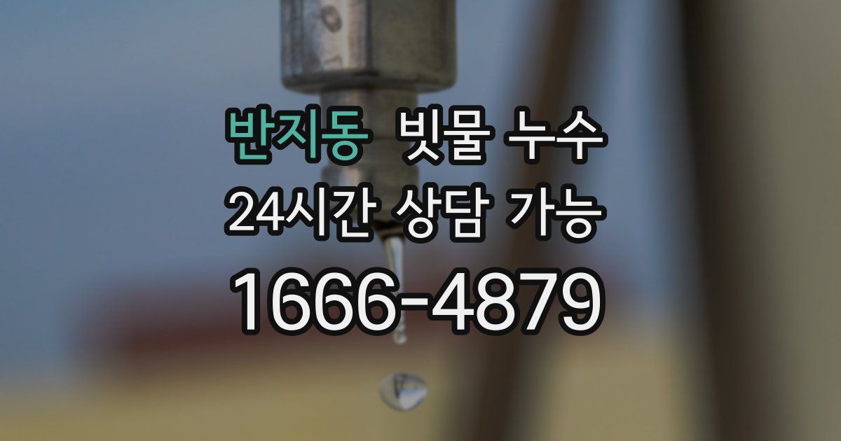반지동 빗물 누수