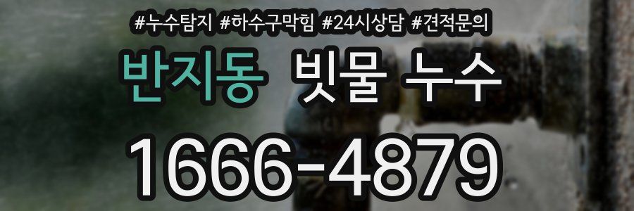 반지동 빗물 누수