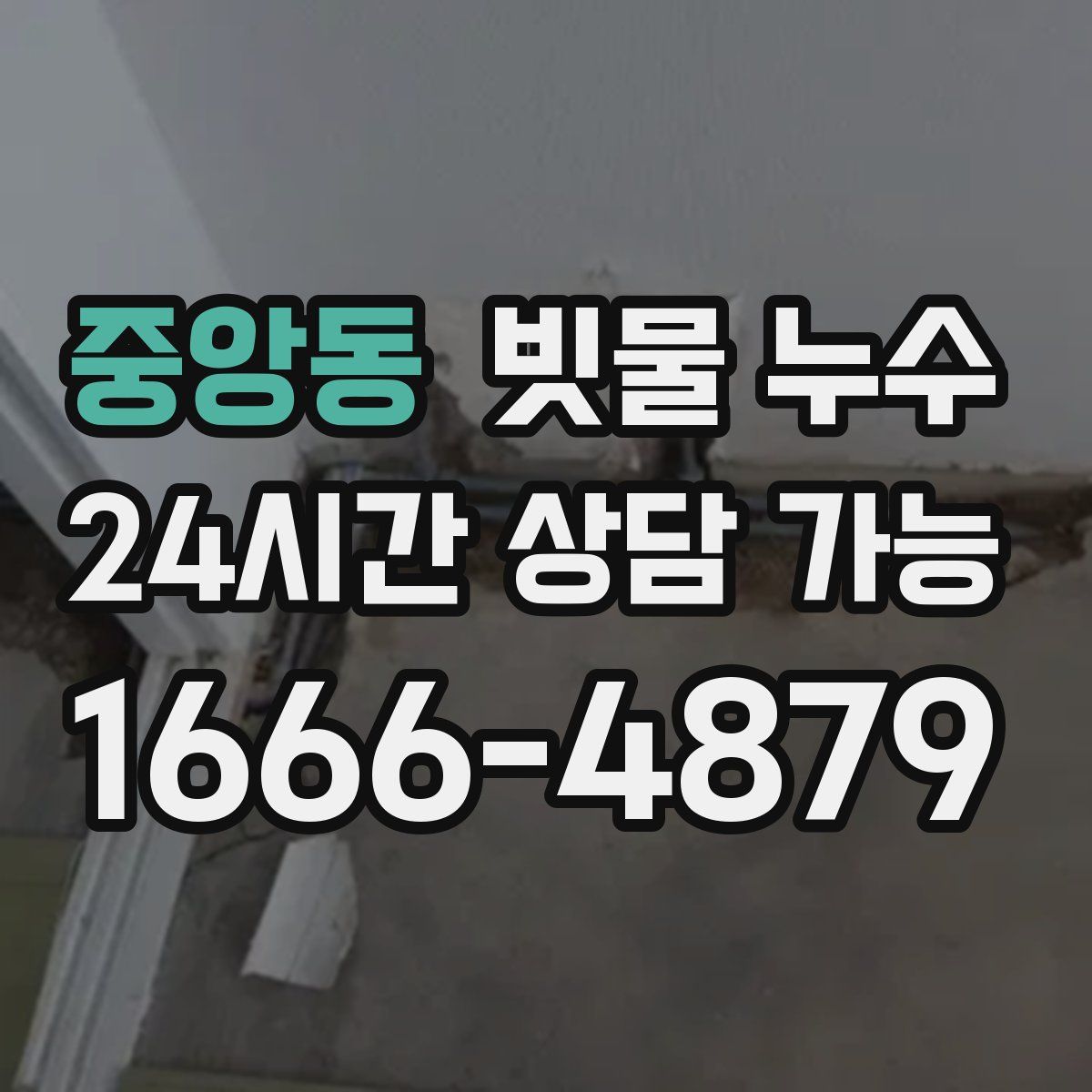 중앙동 빗물 누수