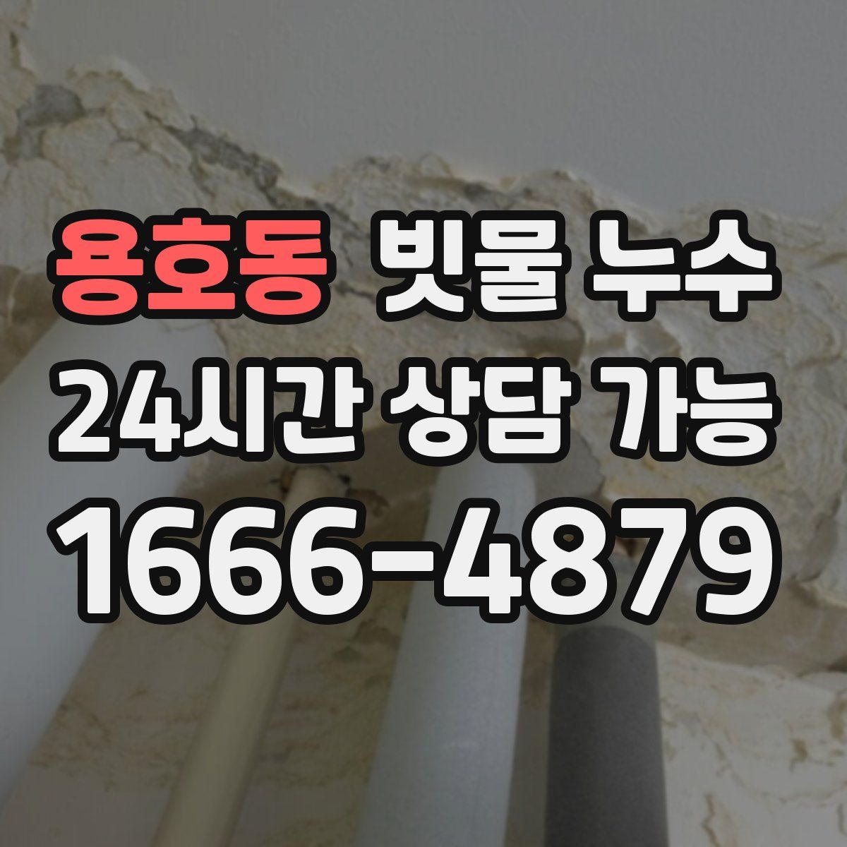 용호동 빗물 누수