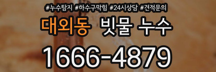 대외동 빗물 누수