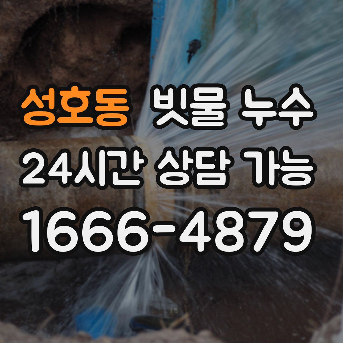 성호동 빗물 누수