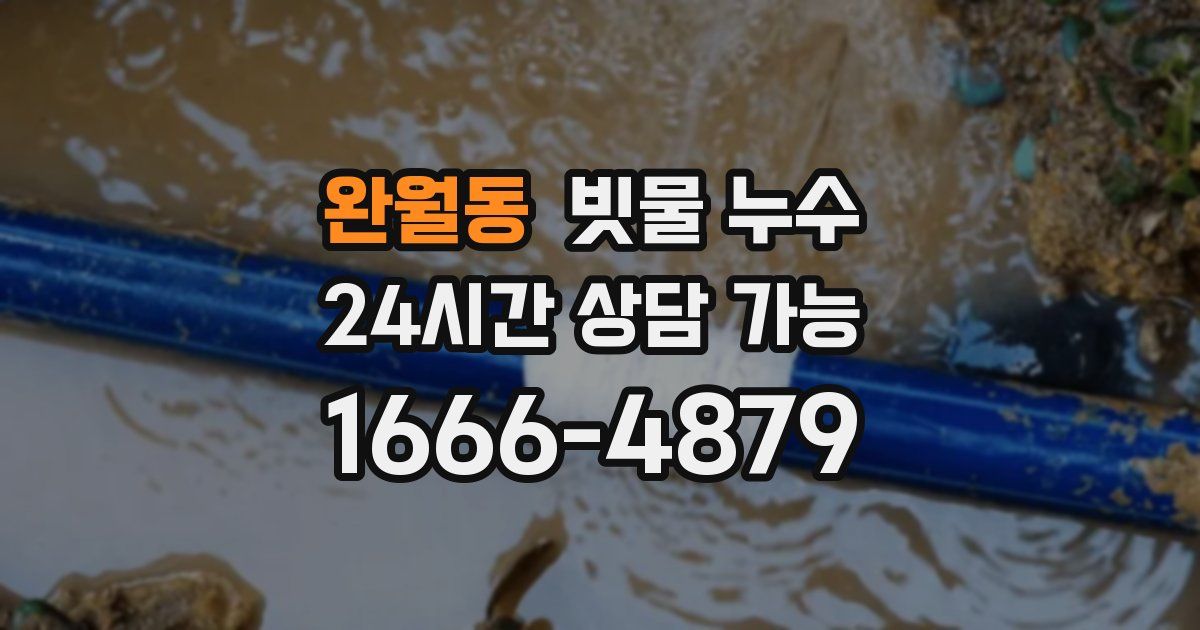 완월동 빗물 누수