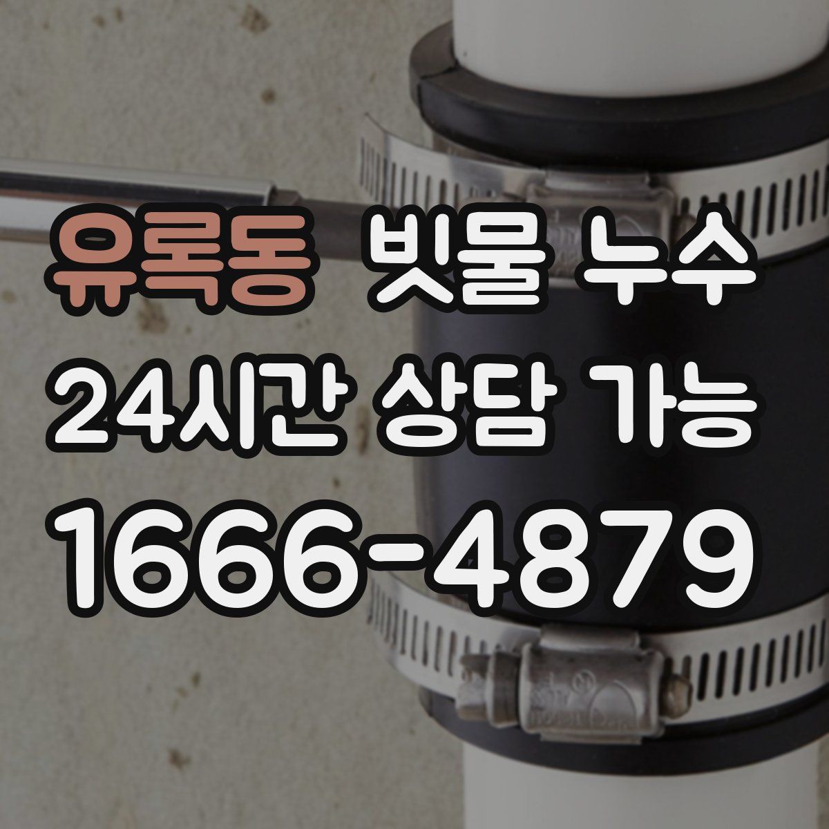 유록동 빗물 누수