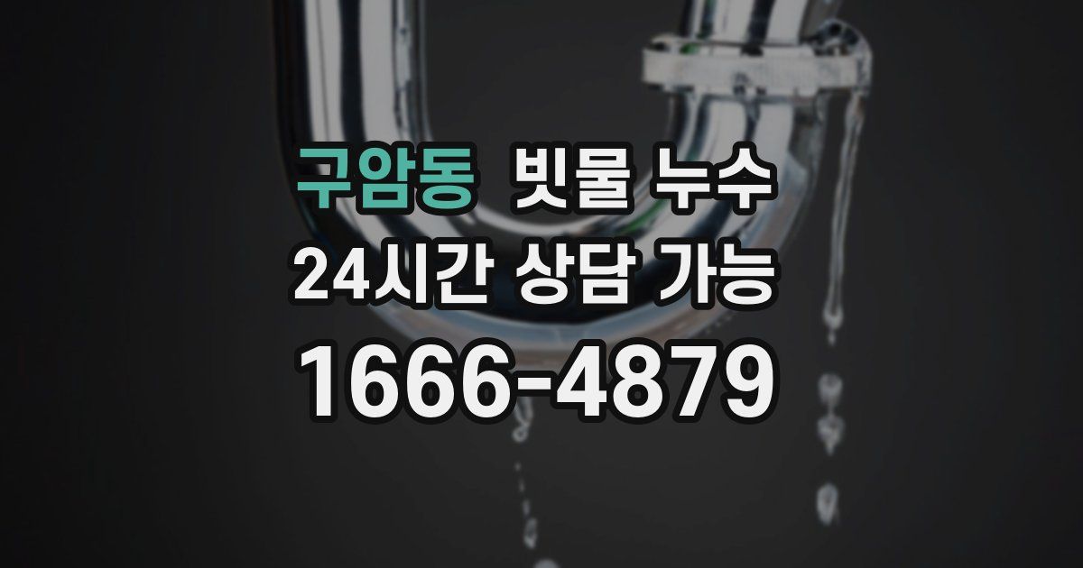 구암동 빗물 누수