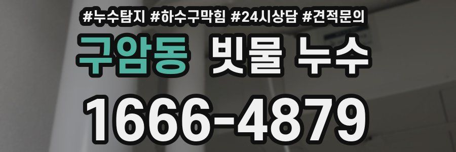 구암동 빗물 누수