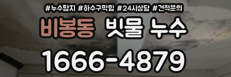 비봉동 빗물 누수