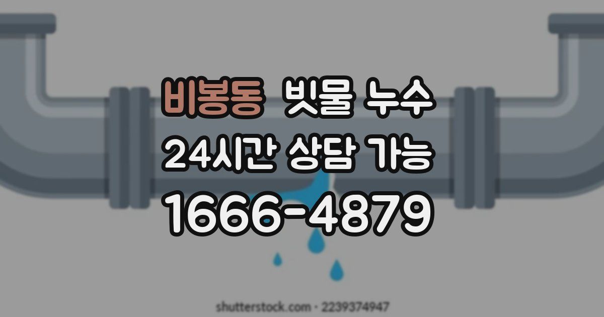 비봉동 빗물 누수