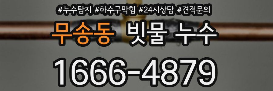 무송동 빗물 누수