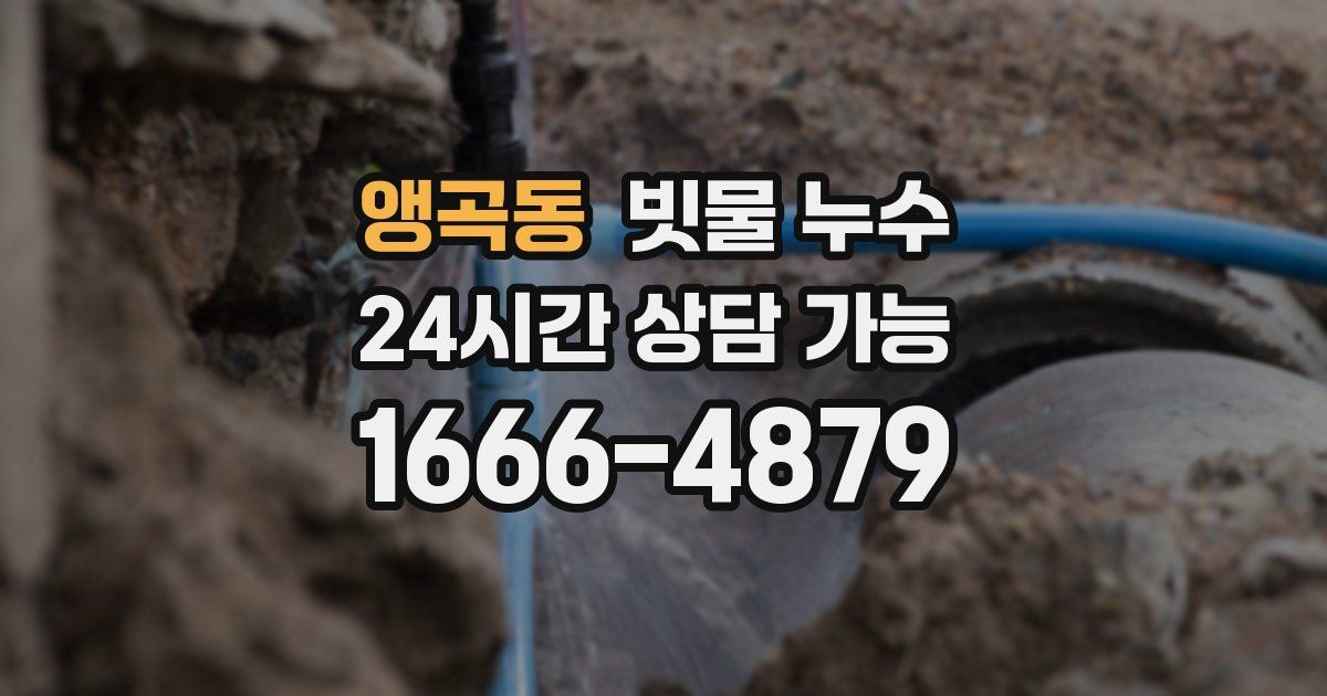 앵곡동 빗물 누수