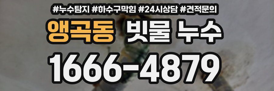 앵곡동 빗물 누수