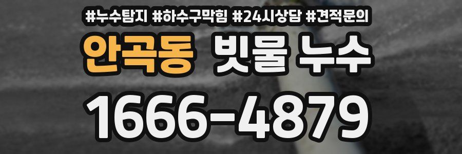 안곡동 빗물 누수