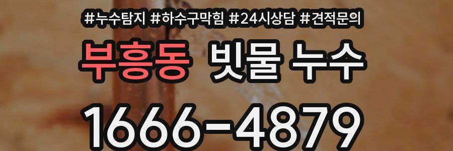 부흥동 빗물 누수