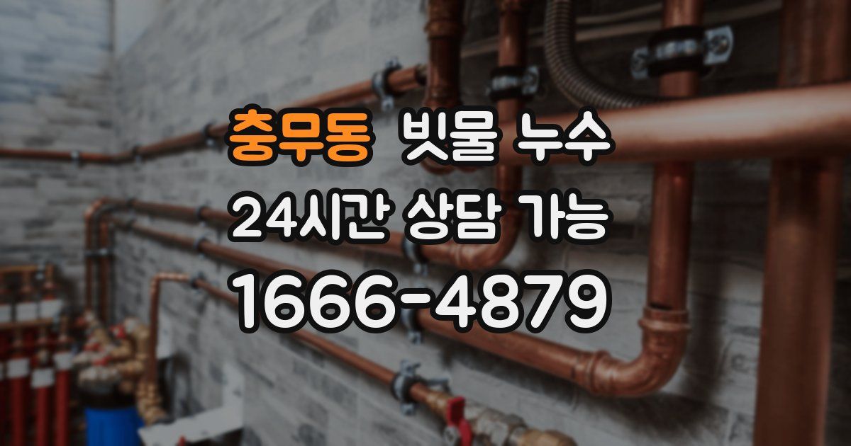 충무동 빗물 누수