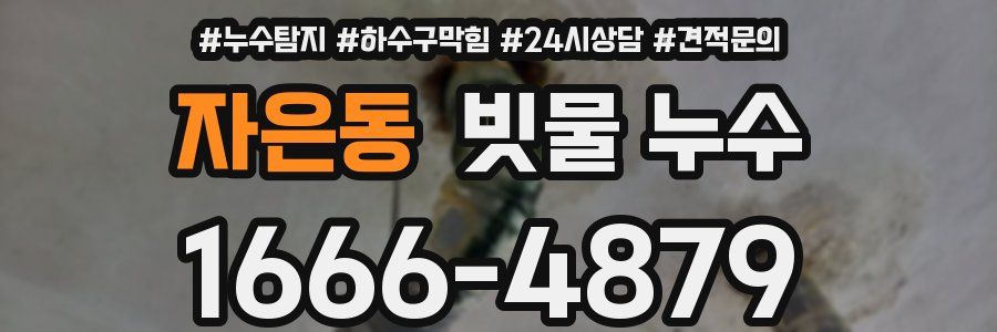 자은동 빗물 누수