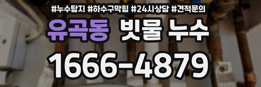 유곡동 빗물 누수