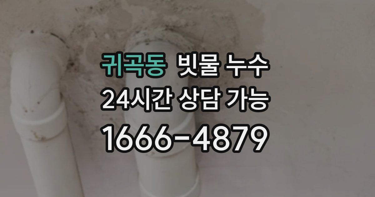 귀곡동 빗물 누수