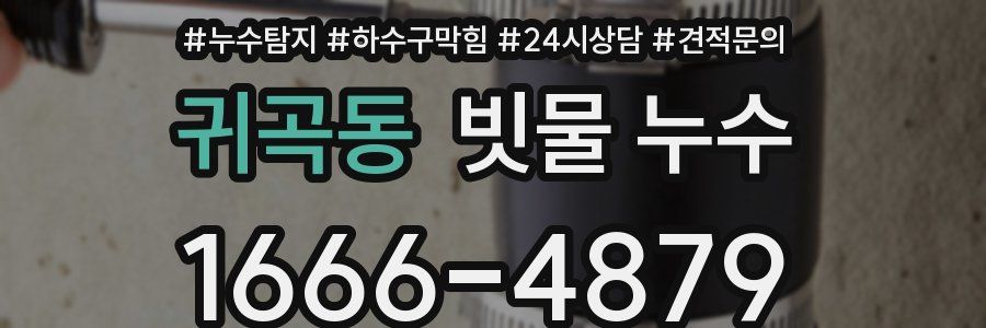 귀곡동 빗물 누수