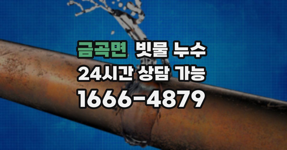 금곡면 빗물 누수