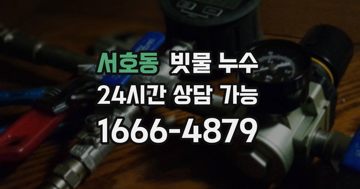서호동 빗물 누수