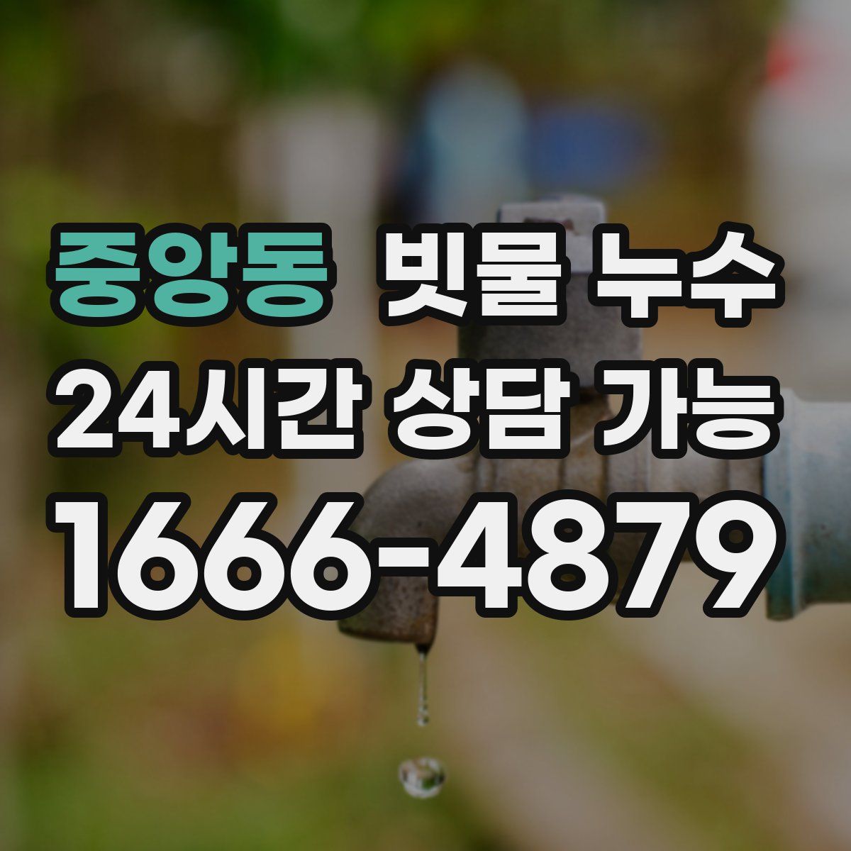 중앙동 빗물 누수
