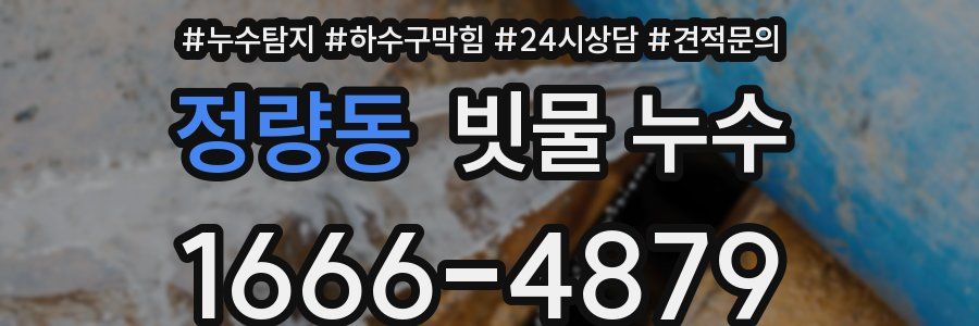 정량동 빗물 누수