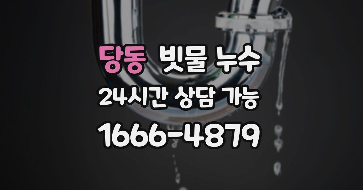 당동 빗물 누수