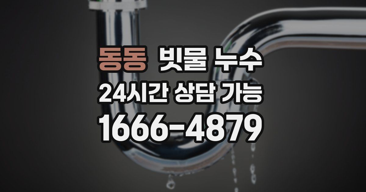 동동 빗물 누수