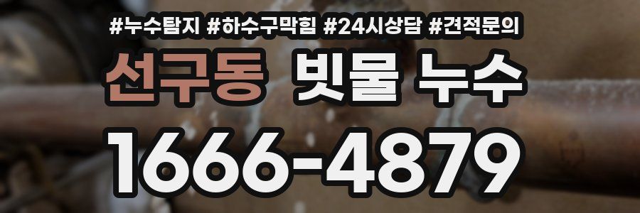 선구동 빗물 누수