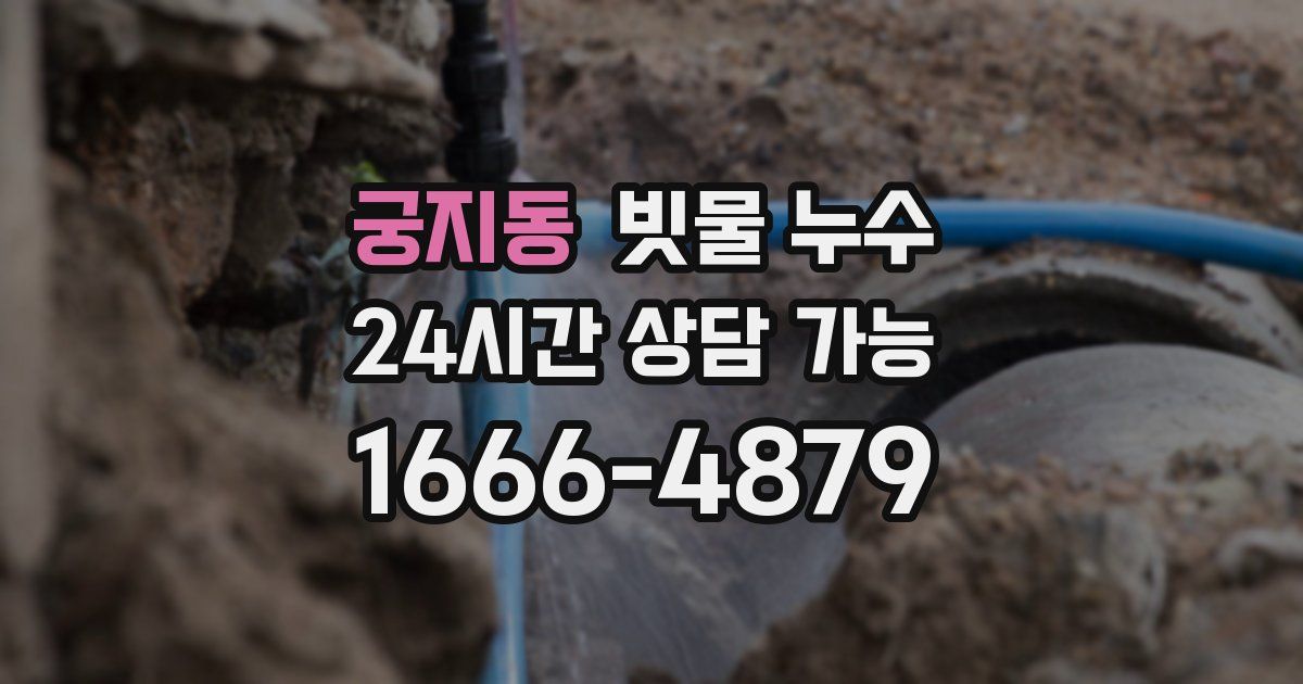 궁지동 빗물 누수