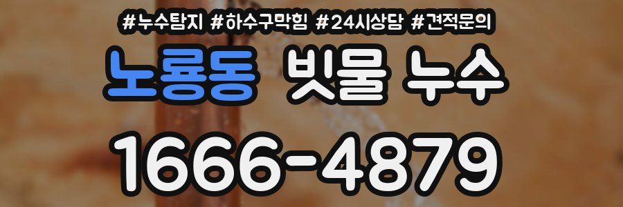 노룡동 빗물 누수