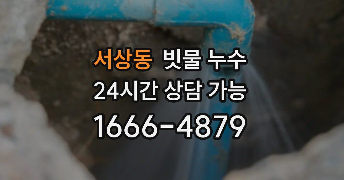 서상동 빗물 누수