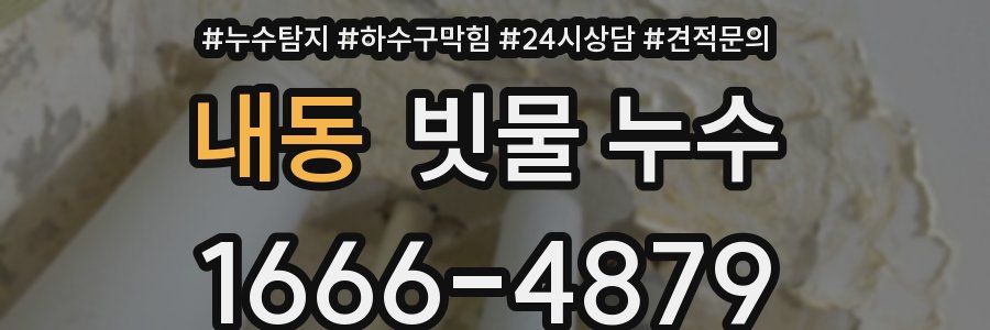 내동 빗물 누수