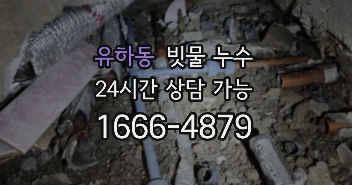 유하동 빗물 누수