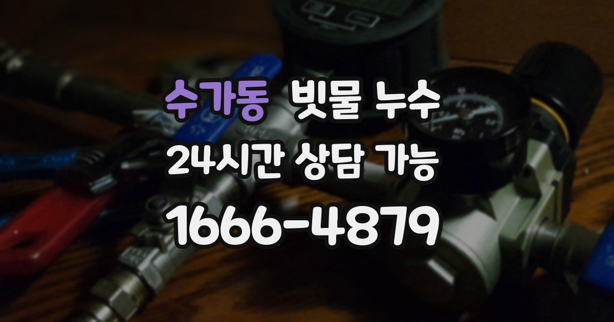 수가동 빗물 누수
