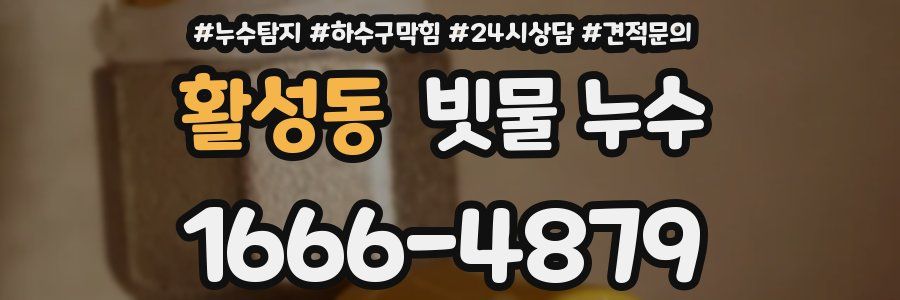 활성동 빗물 누수