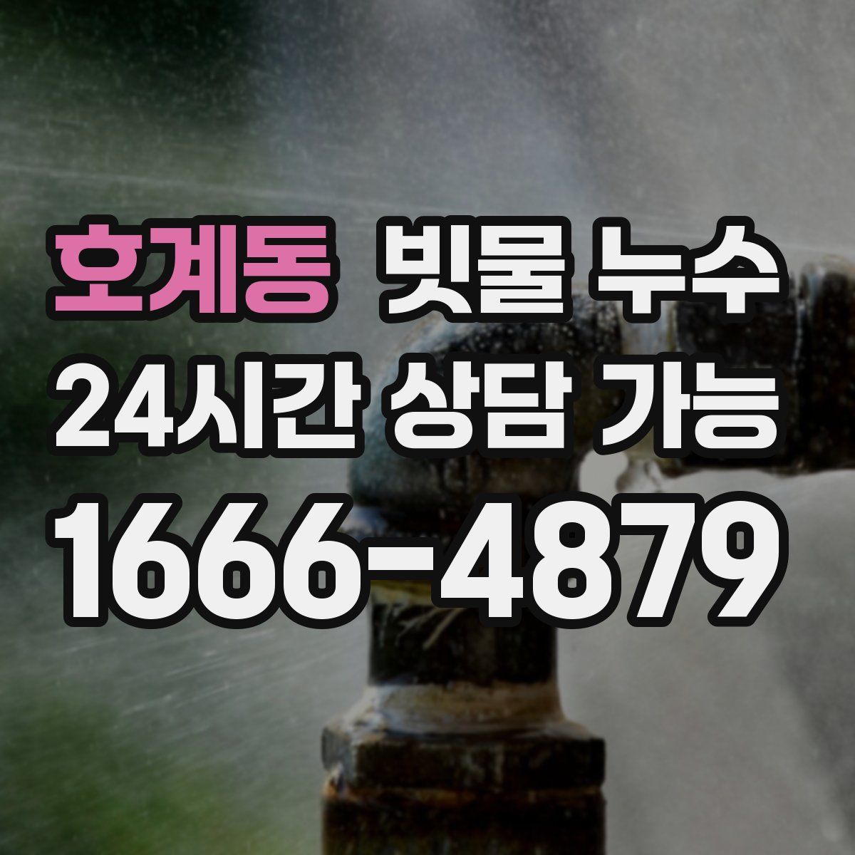 호계동 빗물 누수