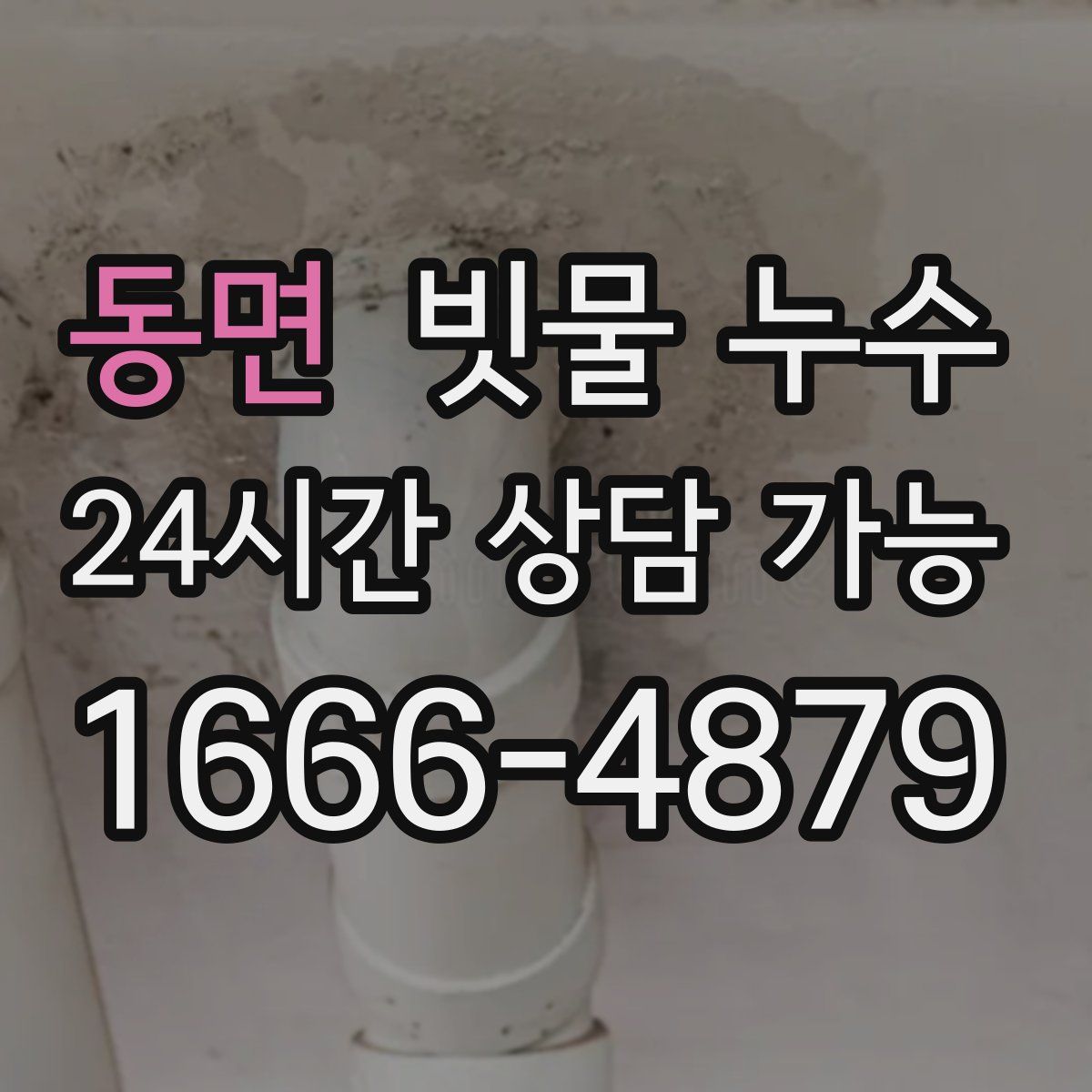 동면 빗물 누수