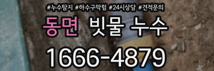 동면 빗물 누수