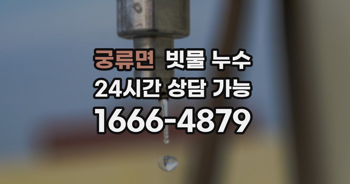 궁류면 빗물 누수