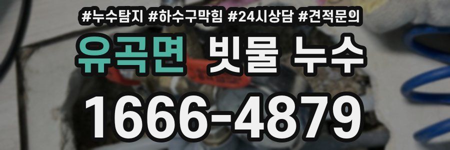 유곡면 빗물 누수