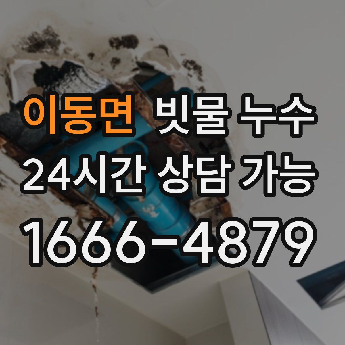 이동면 빗물 누수