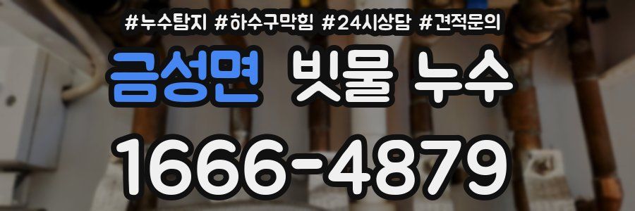 금성면 빗물 누수