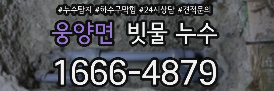웅양면 빗물 누수
