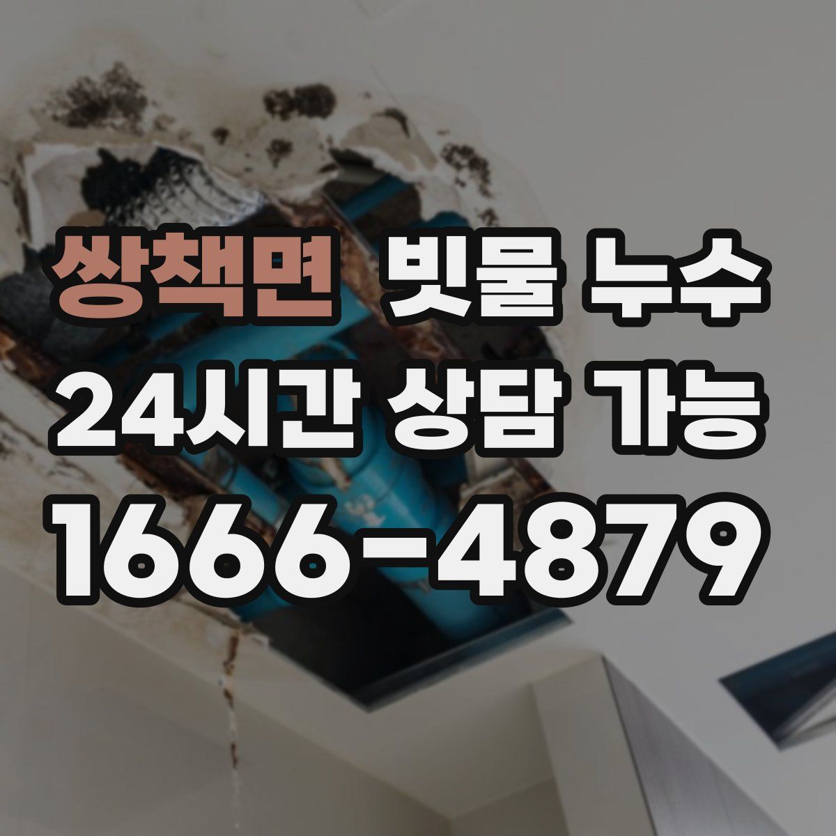 쌍책면 빗물 누수