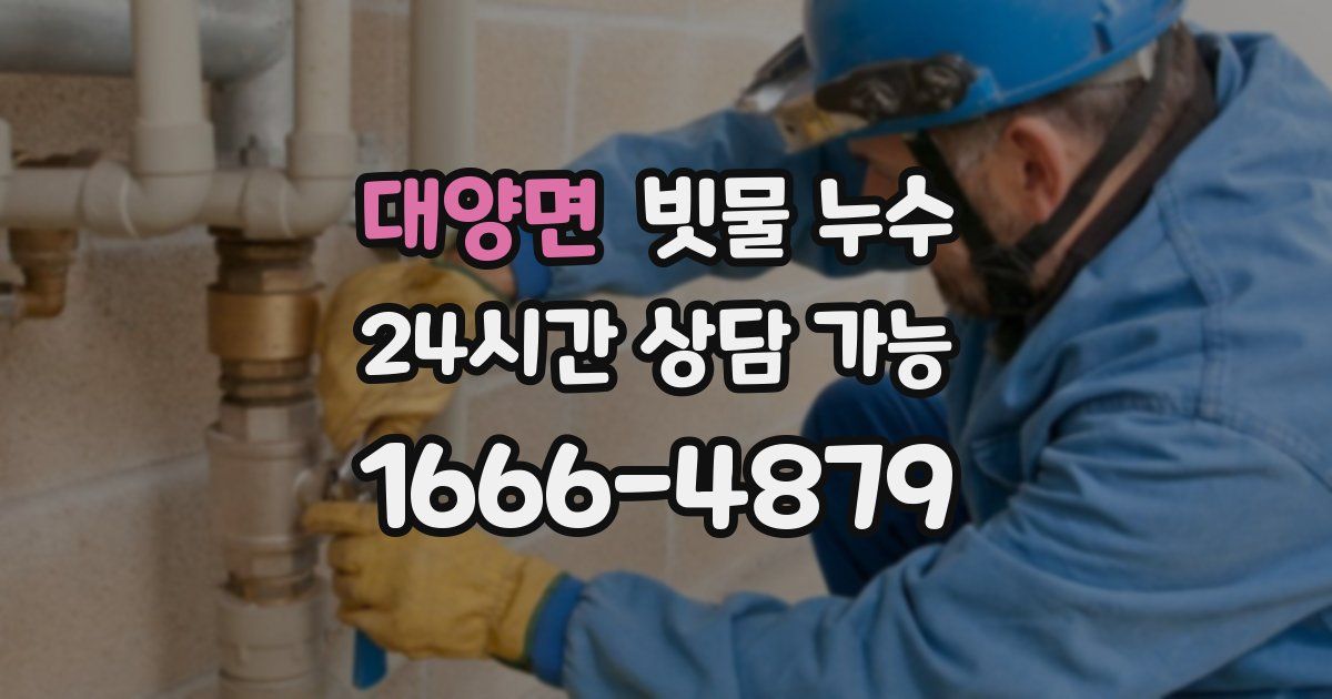 대양면 빗물 누수