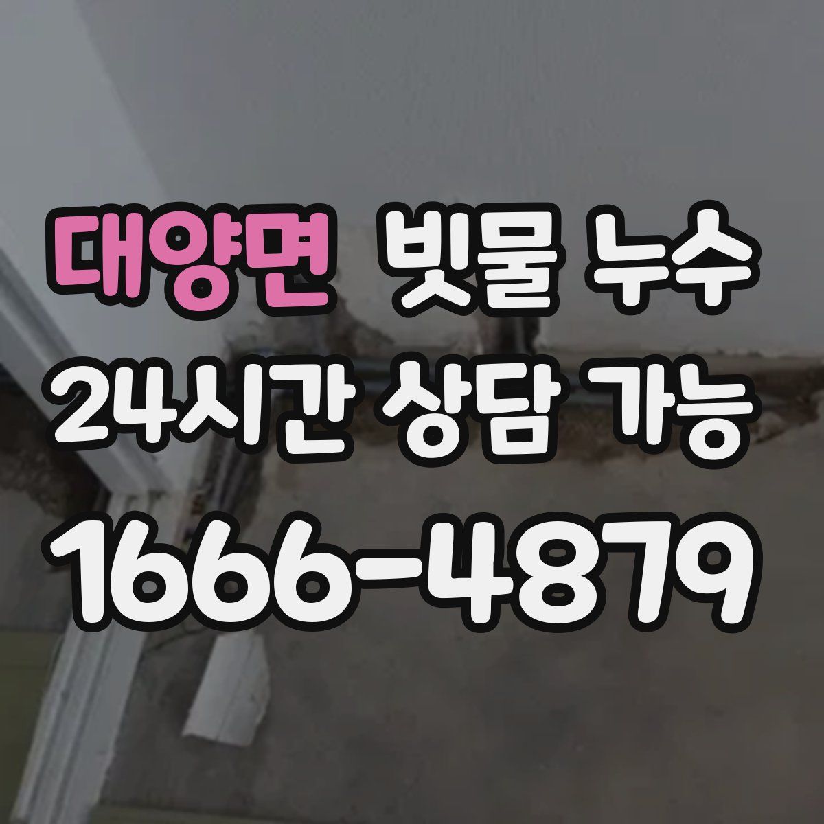 대양면 빗물 누수