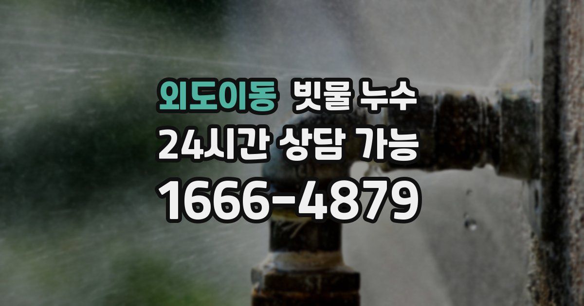 외도이동 빗물 누수