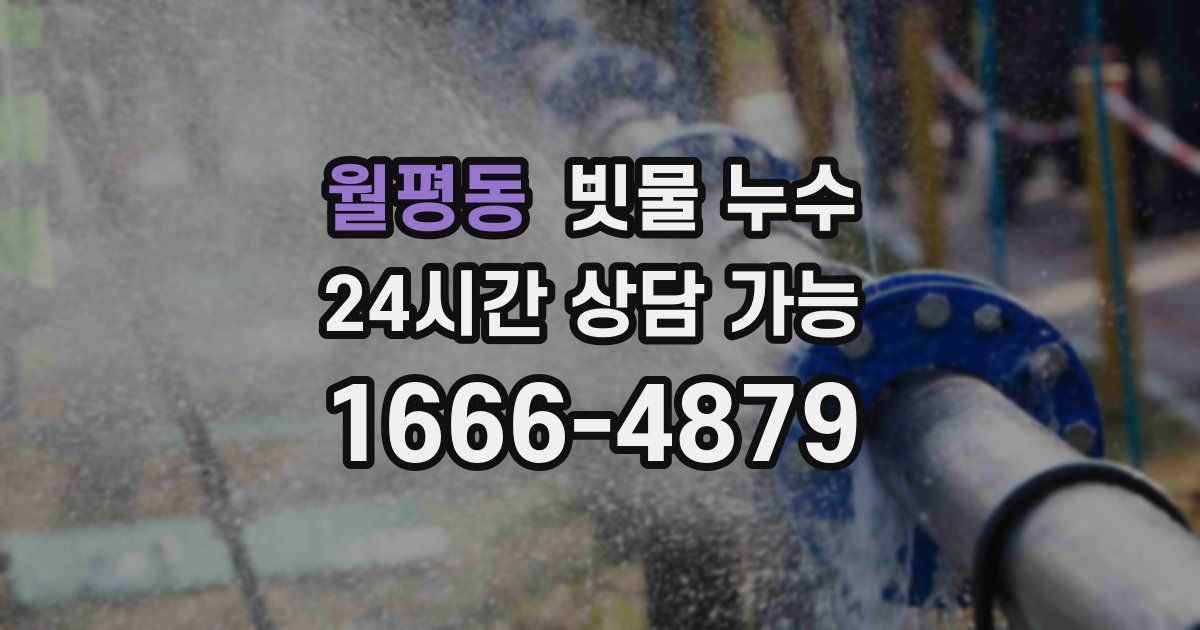 월평동 빗물 누수
