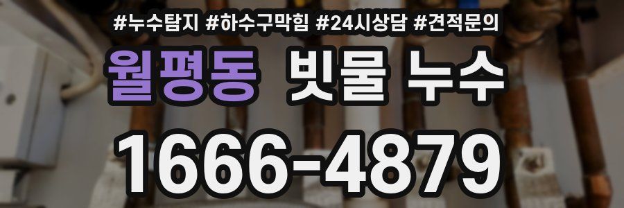 월평동 빗물 누수